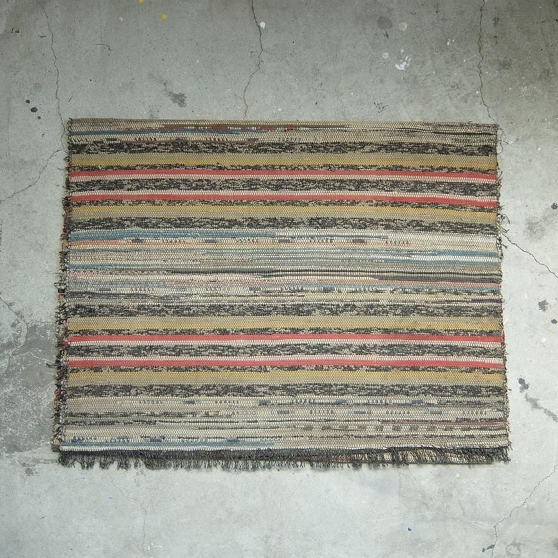 Antique Amish Hand Woven Rug