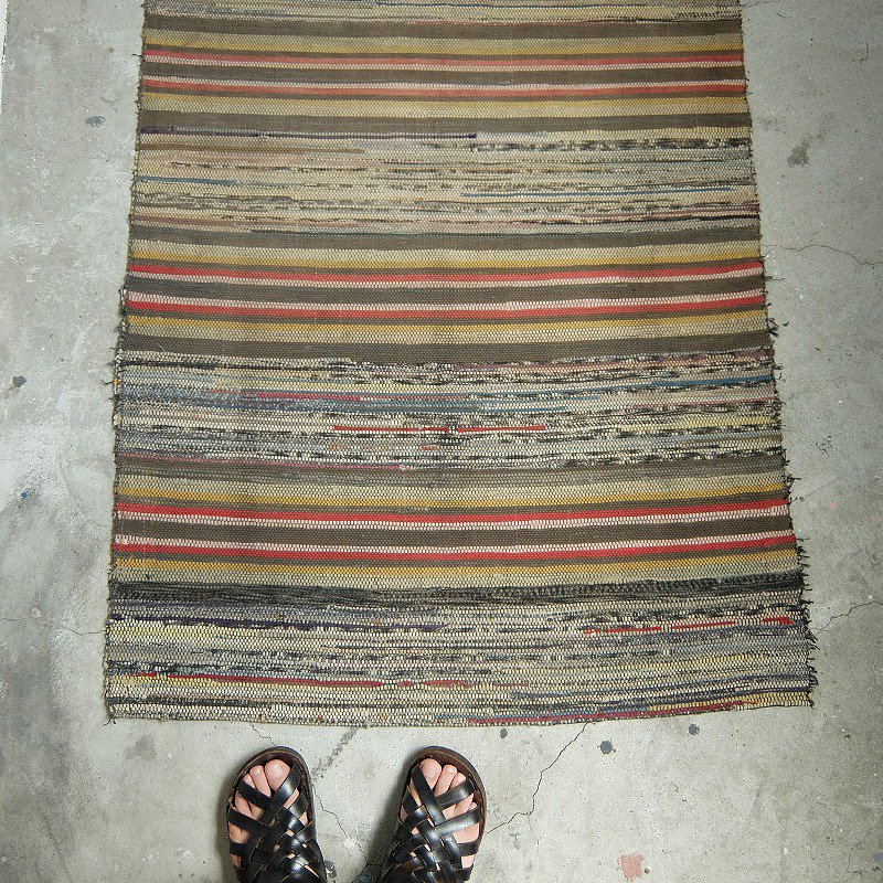 Antique Amish Hand Woven Rug