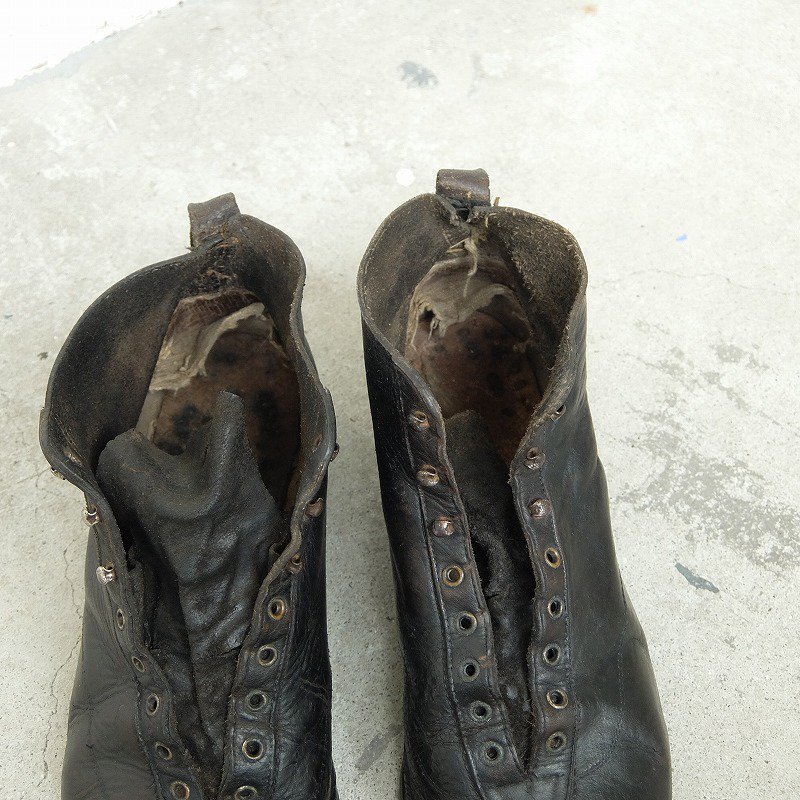 1910's Horsehide Monkey Boots
