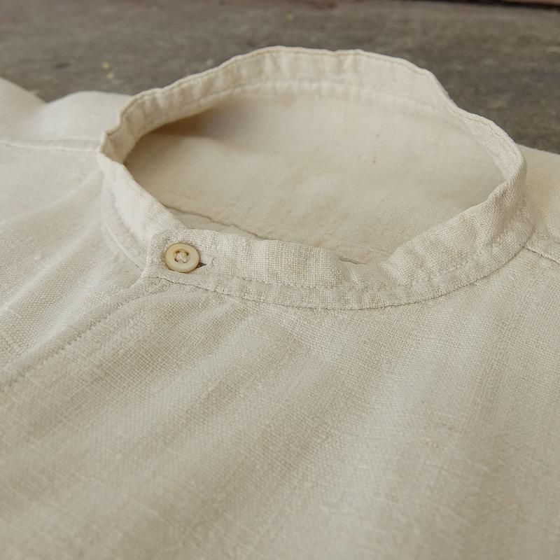 French Antique Linen Pullover Shirt