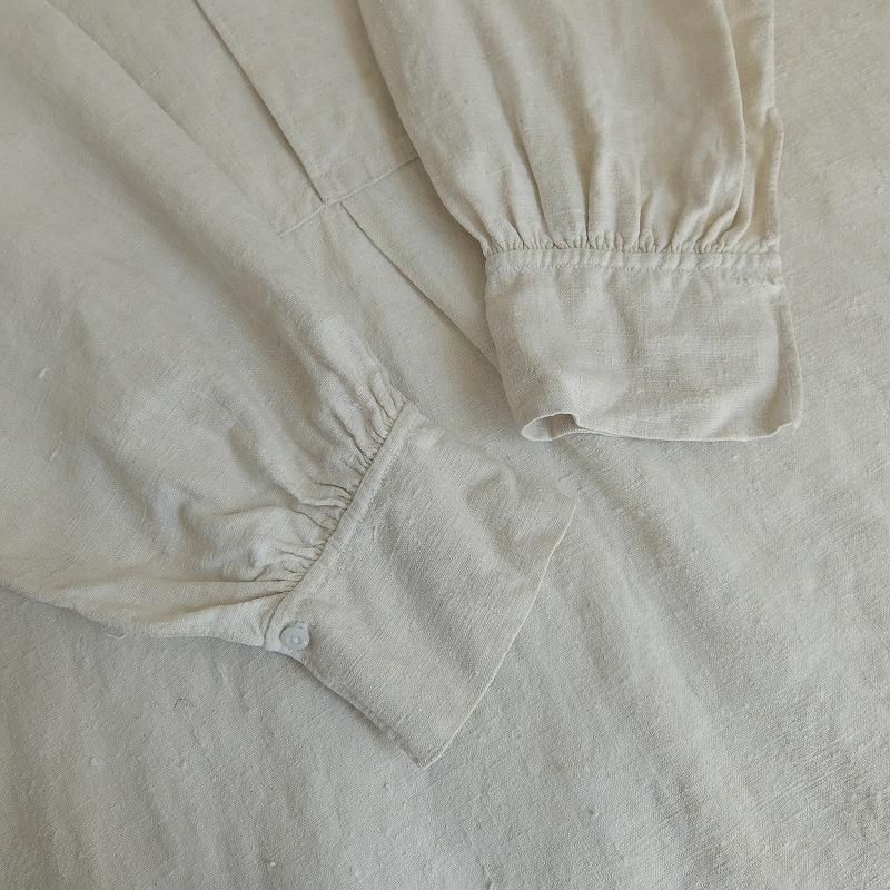 French Antique Linen Pullover Shirt