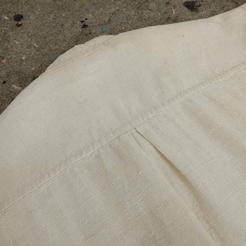 French Antique Linen Pullover Shirt