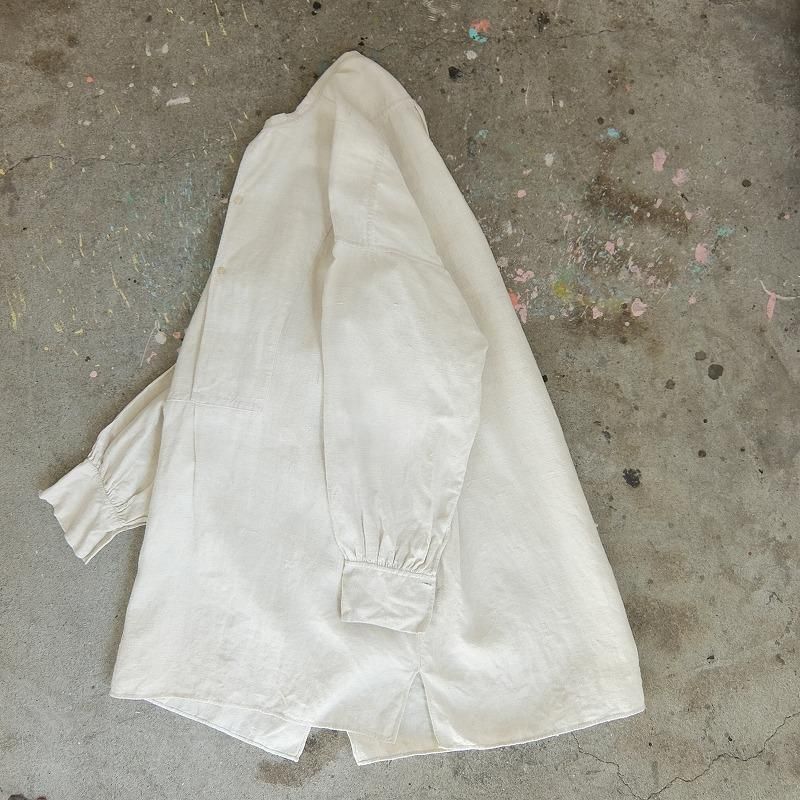 French Antique Linen Pullover Shirt