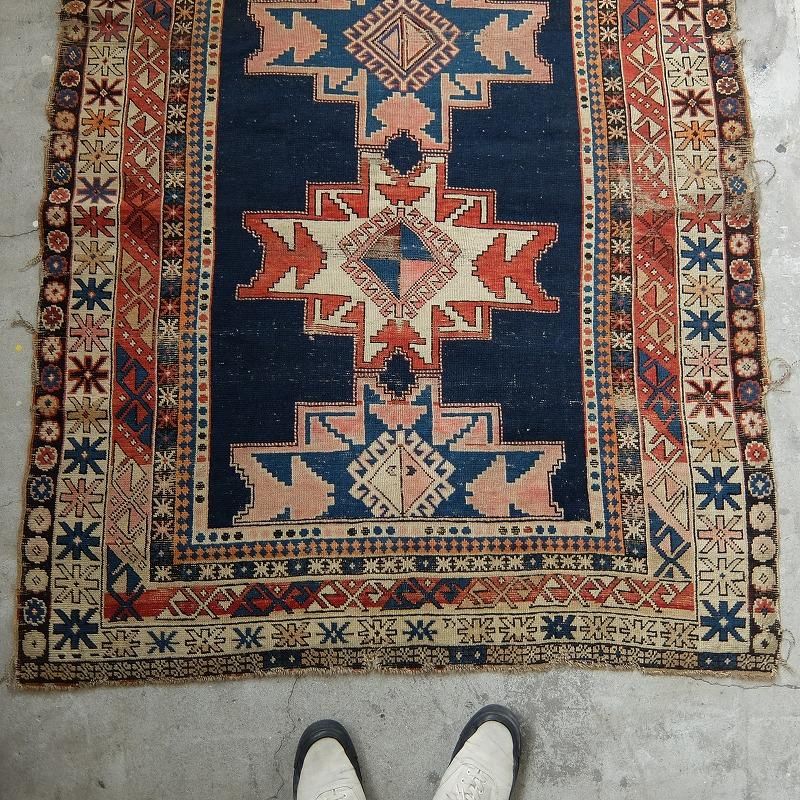 1890's Antique Caucasian Tribal Rug