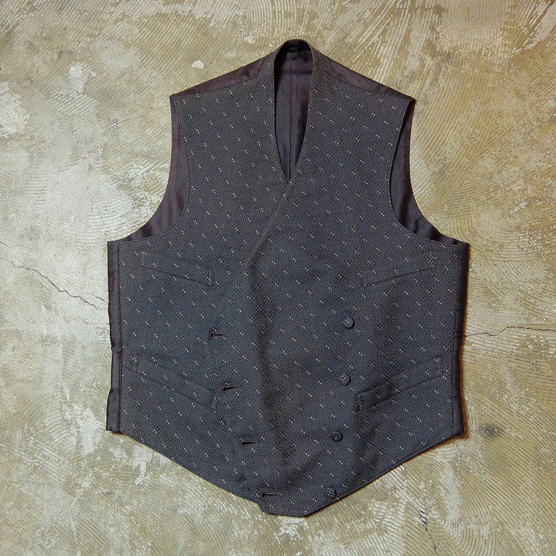 1900's〜1910's Double Breasted Waistcoat