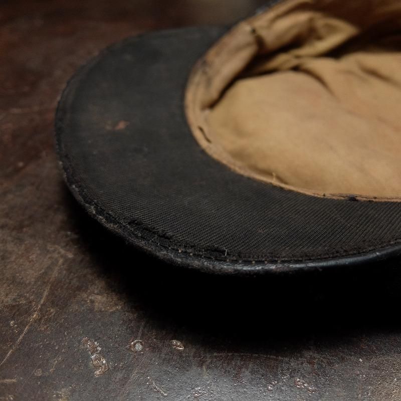 1930's Leather Newsboy Cap