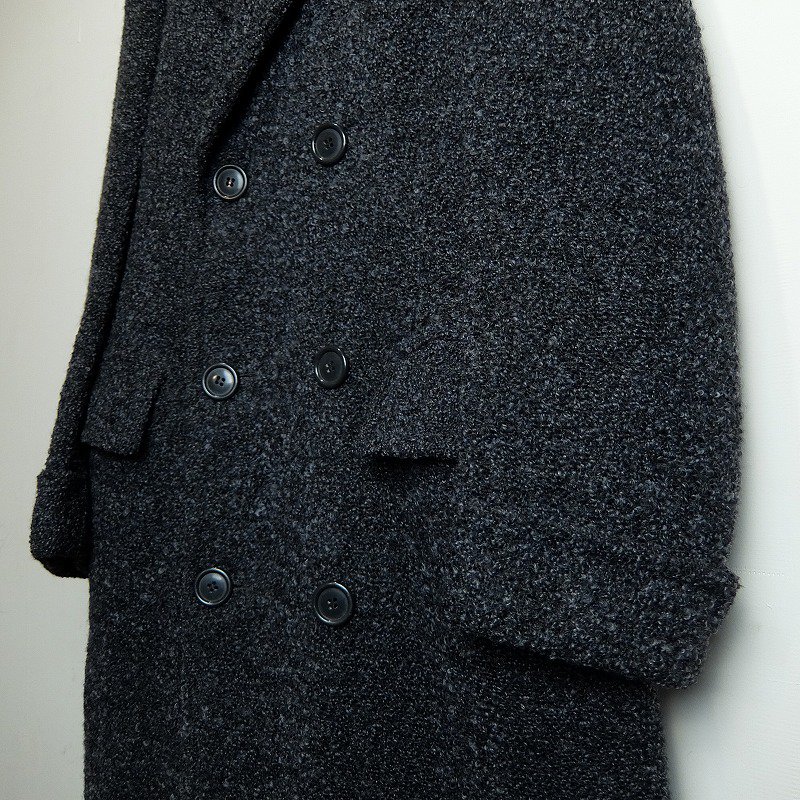 〜1920's Curly Wool Double Breasted Coat