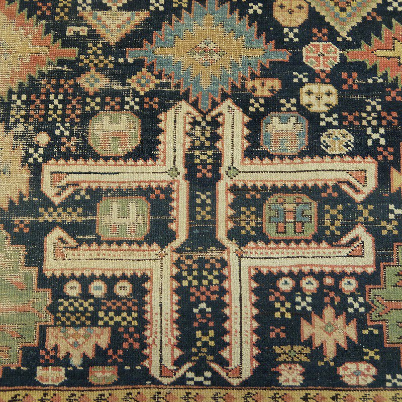 1900's〜1910's Antique Caucasian Tribal Rug