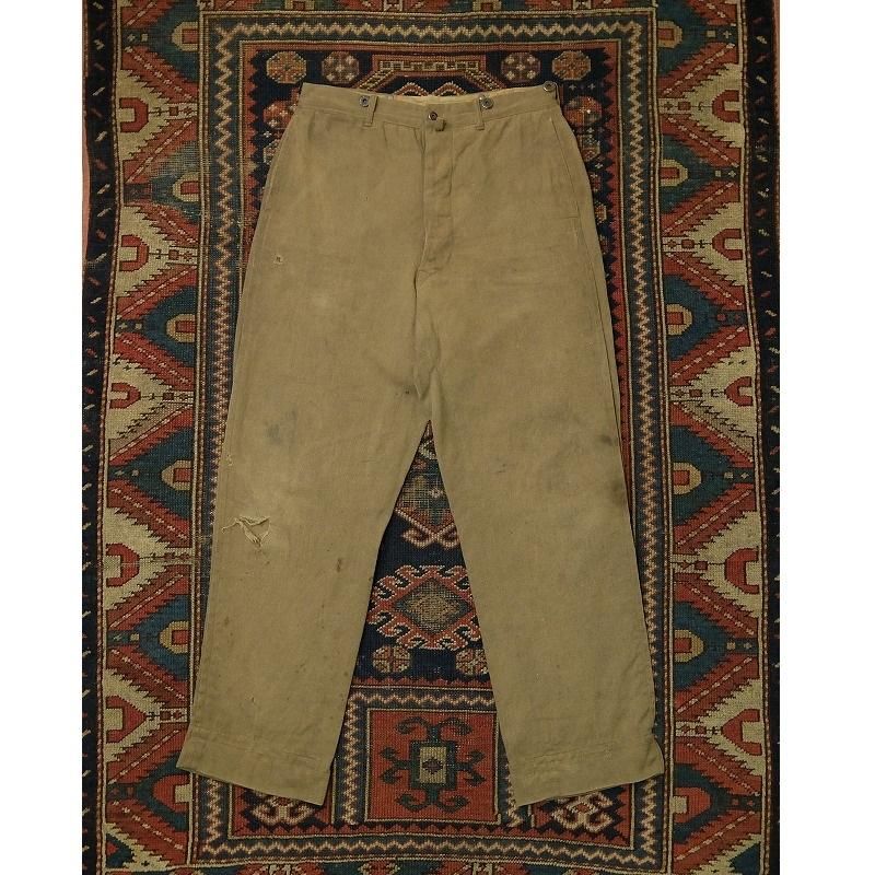 1910's1920's BLACK BEAR Cotton Work Pants