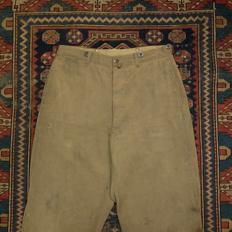 1910's1920's BLACK BEAR Cotton Work Pants