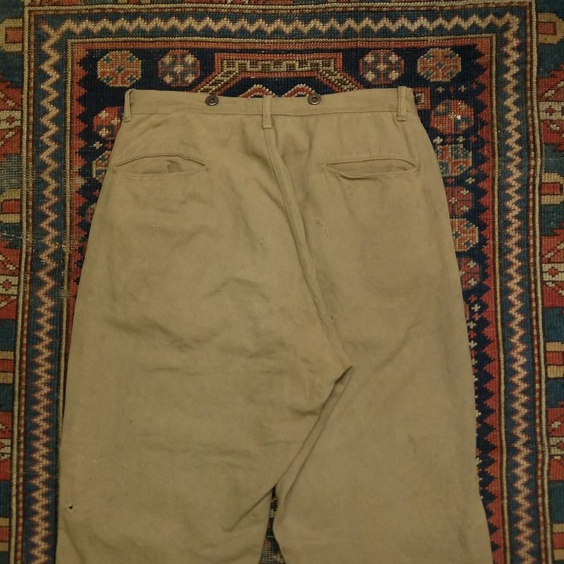 1910's1920's BLACK BEAR Cotton Work Pants