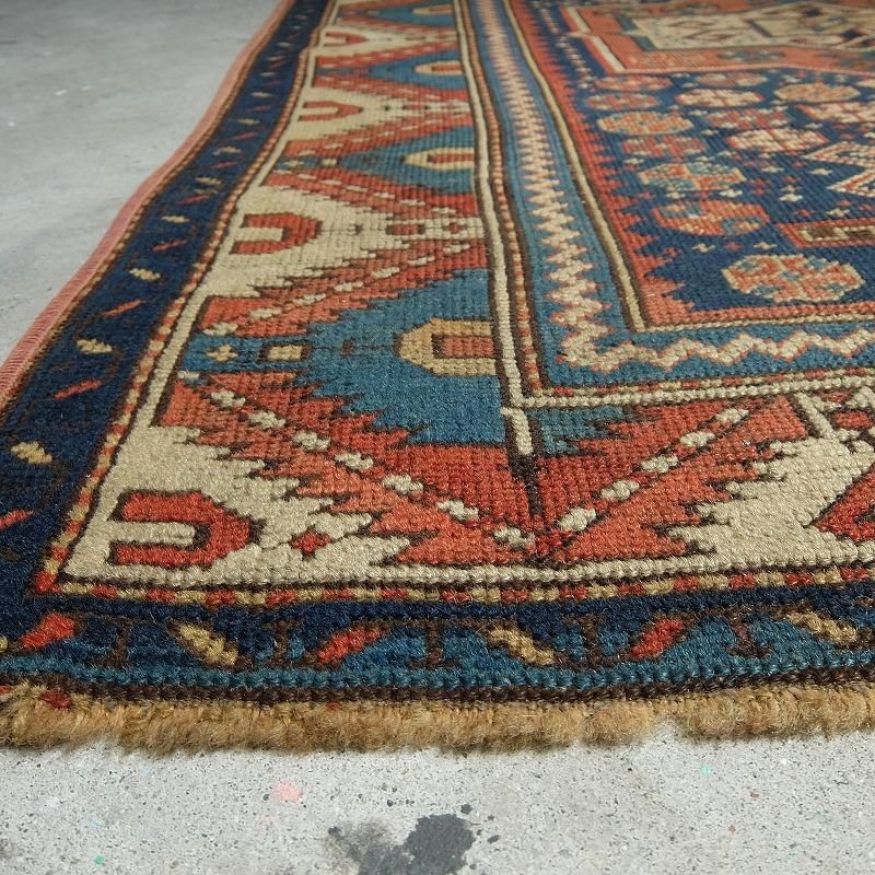 1890's1900's Antique Caucasian Tribal Rug