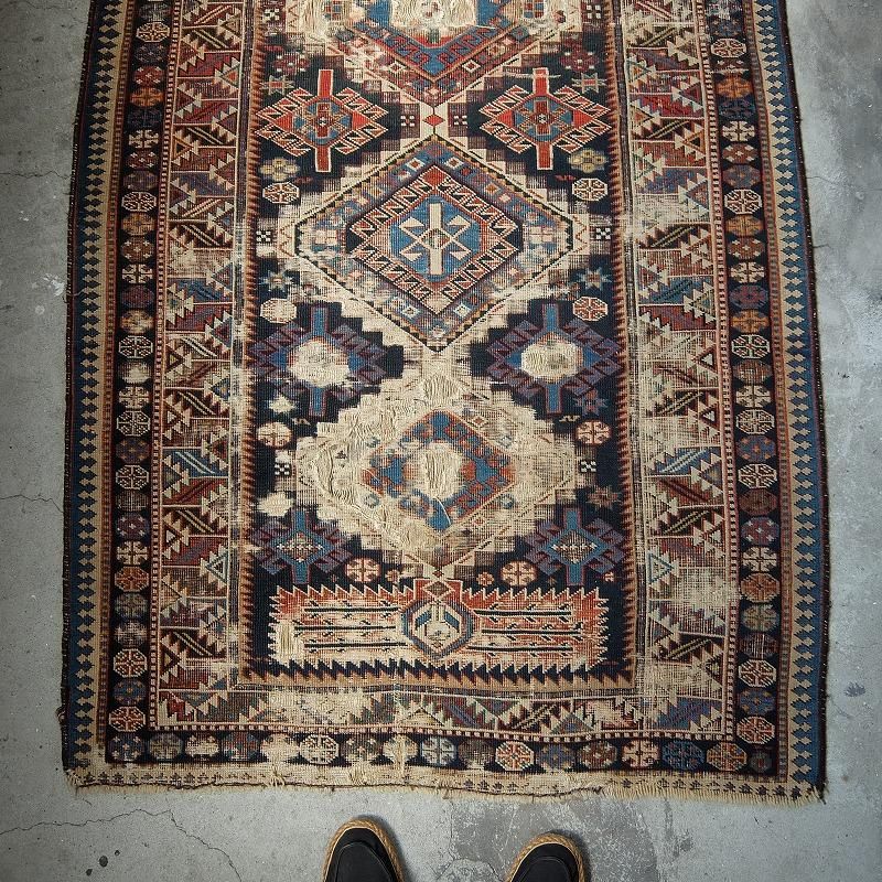 1890's Antique Caucasian Tribal Rug