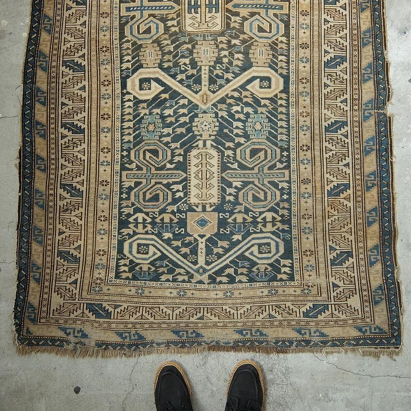 1890's Antique Caucasian Tribal Rug