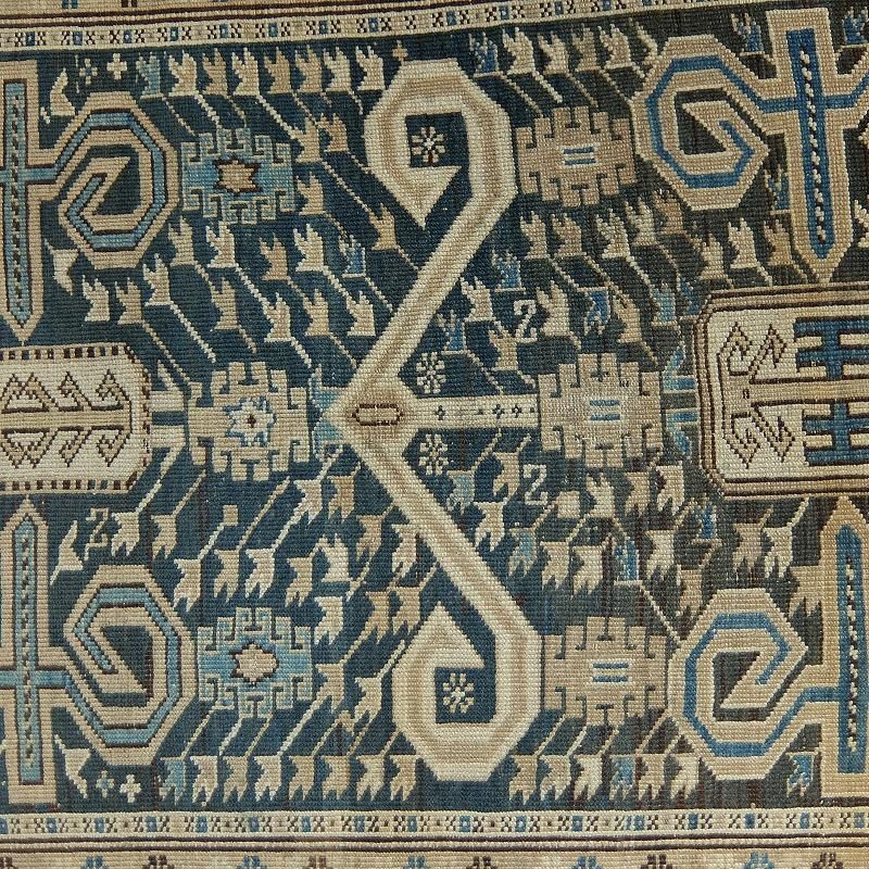 1890's Antique Caucasian Tribal Rug