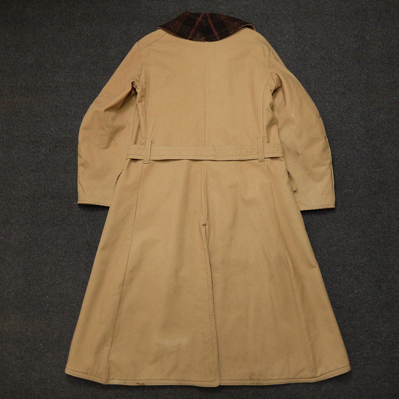 Double Breasted Canvas Coat with Blanket Lining