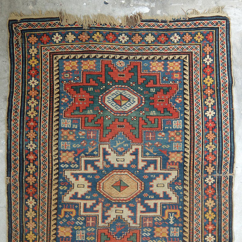 1900's Antique Caucasian Tribal Rug