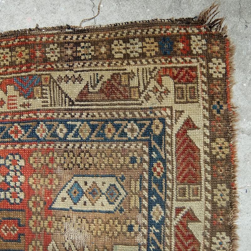 1900's Antique Caucasian Tribal Rug