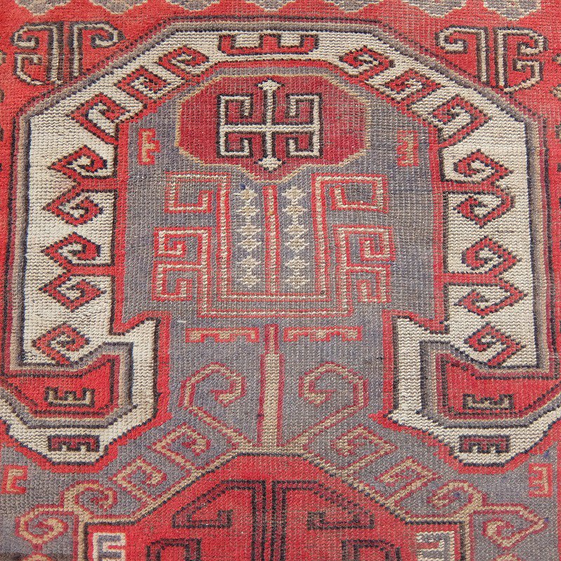 1910's Antique Caucasian Tribal Rug