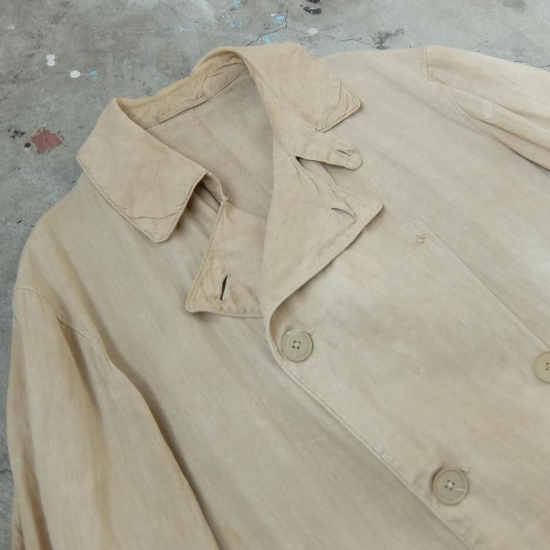 Double Breasted Linen Duster Coat