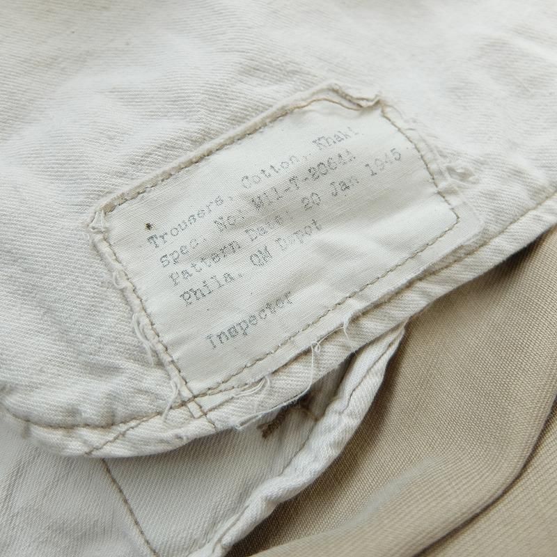 WW2 U.S.ARMY Cotton Khaki Trousers