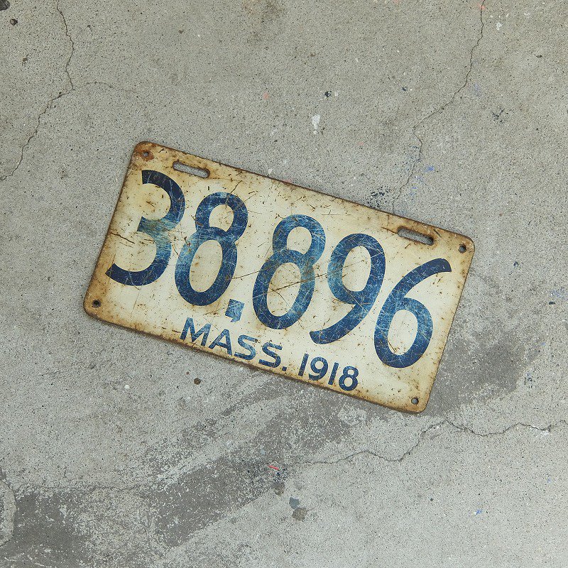 Massachusetts Car Number Plate