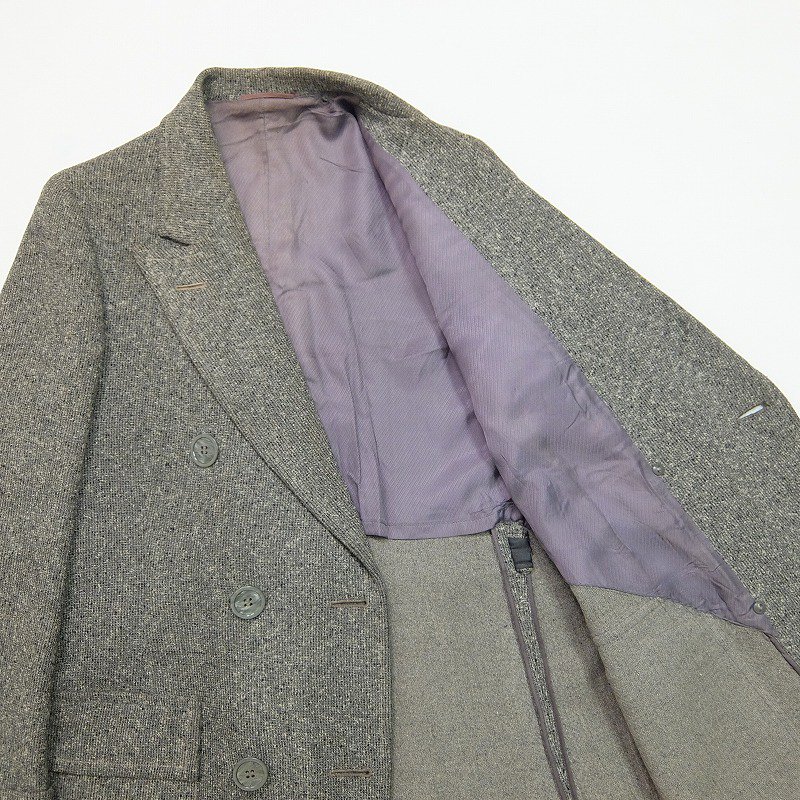 Double Breasted Tweed Over Coat