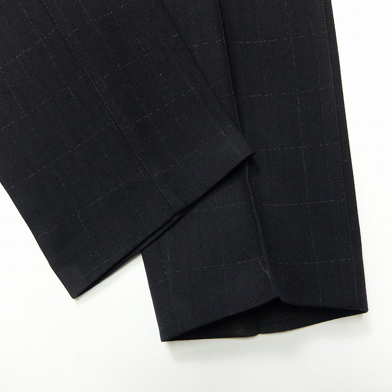 Wool Trousers with Buckle Back