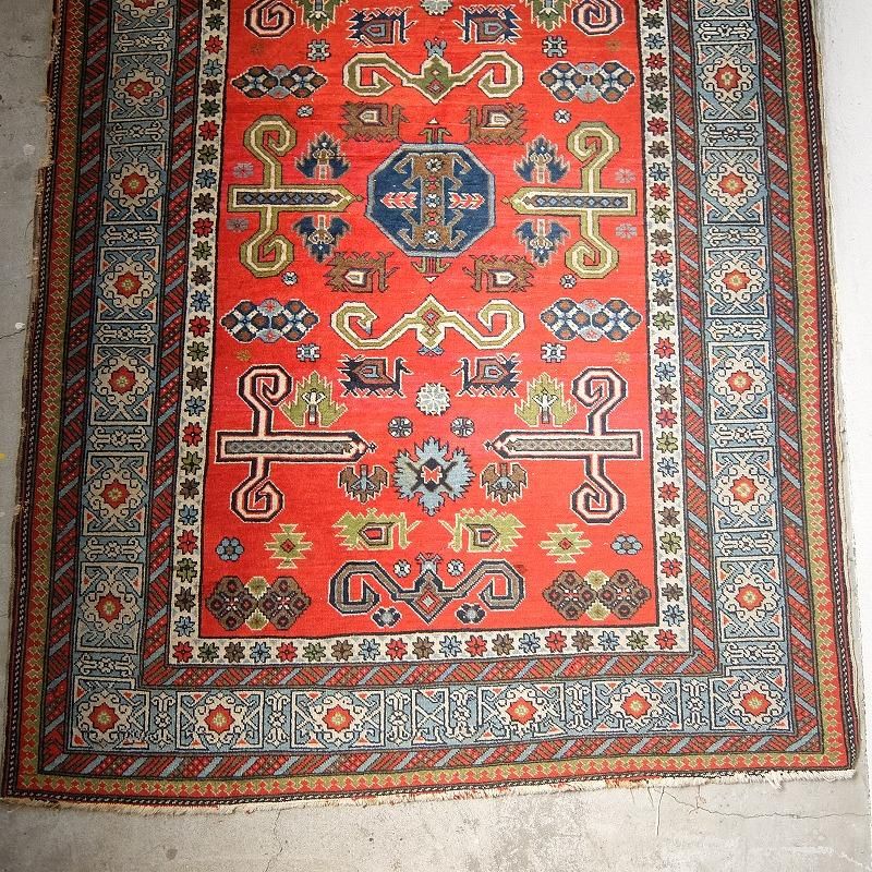 1910's Antique Caucasian Tribal Rug