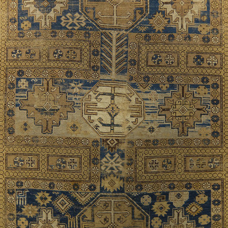 1890's Antique Caucasian Tribal Rug