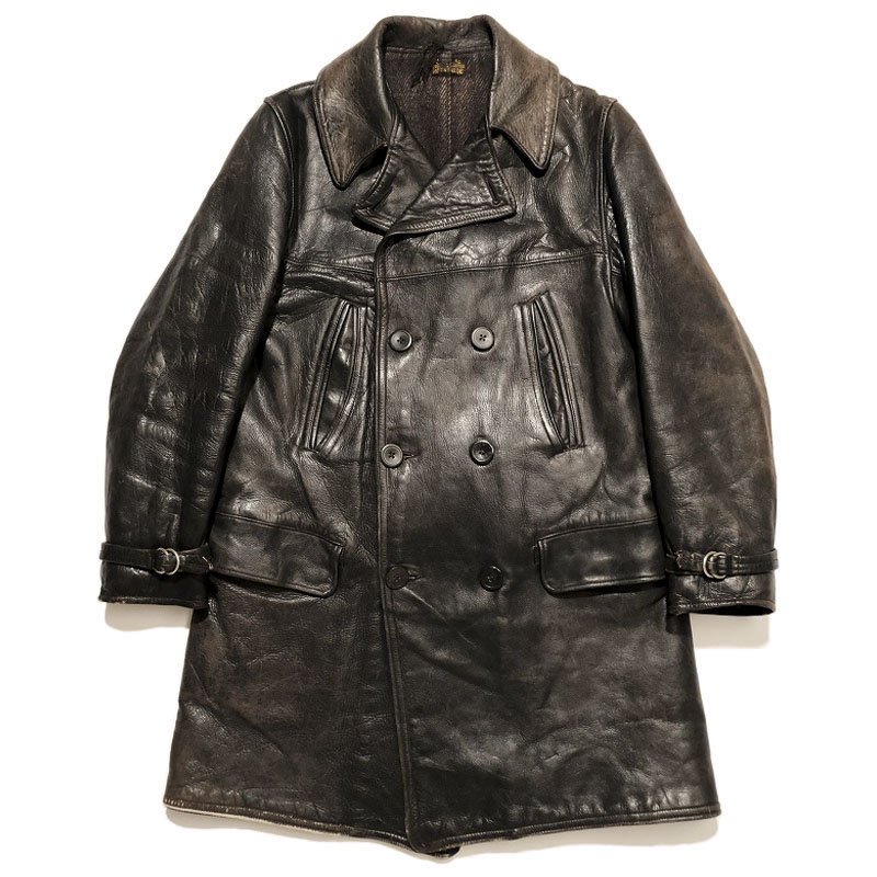 Double Breasted Horsehide Coat