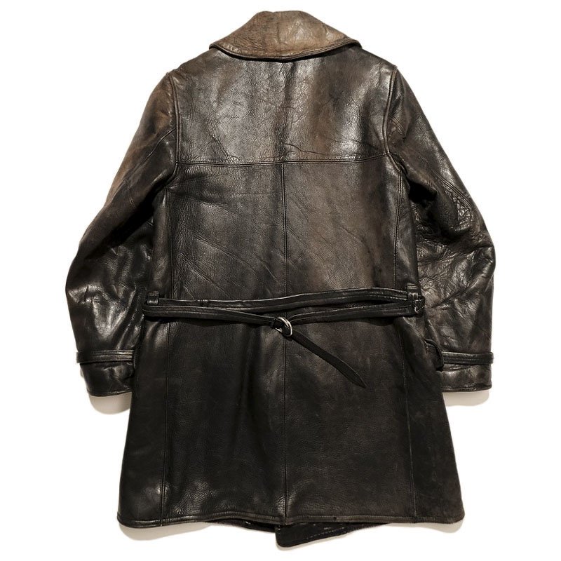 Double Breasted Horsehide Coat