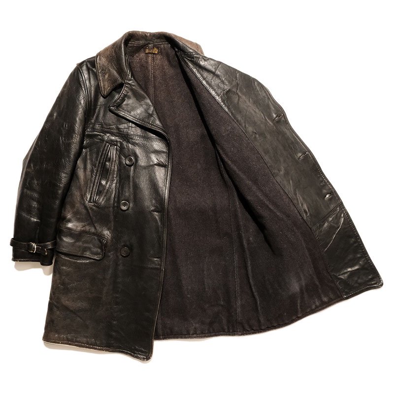 Double Breasted Horsehide Coat