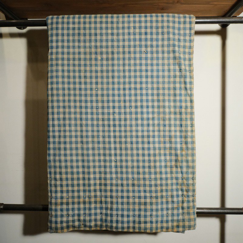 Antique Indigo Check Blanket
