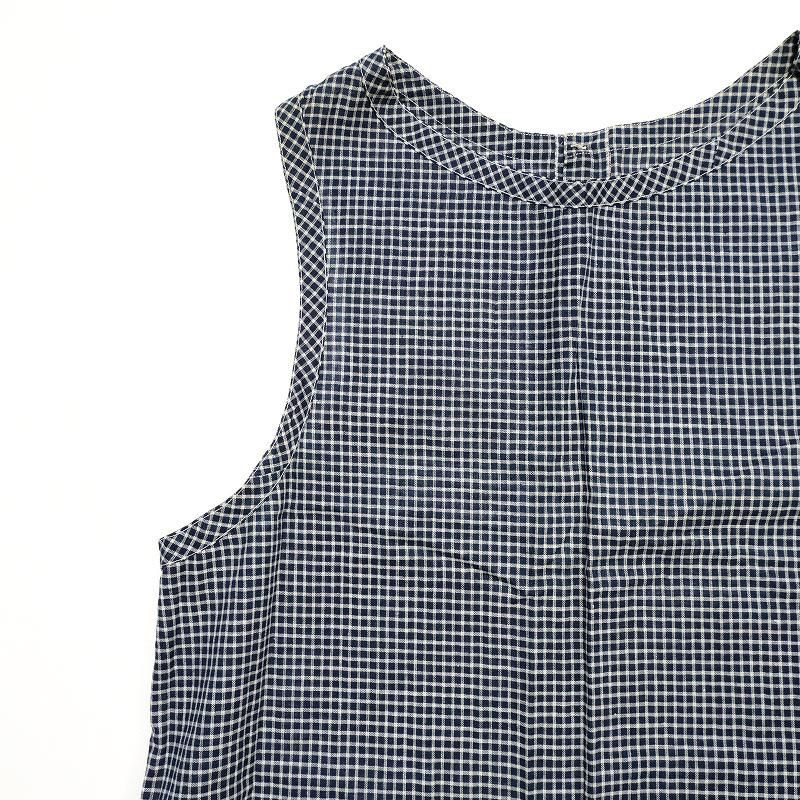 Antique Indigo Check Apron