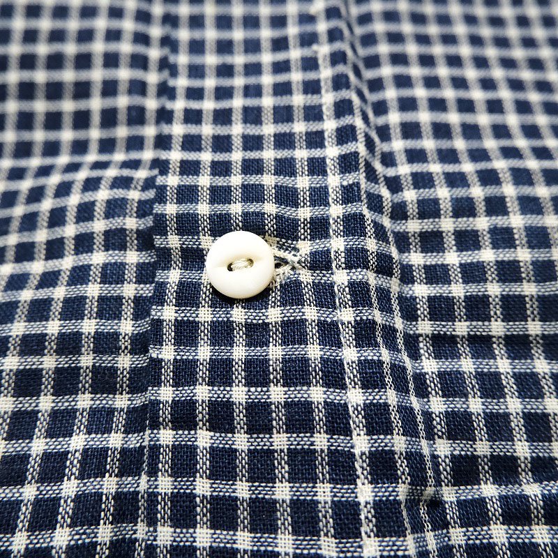 Antique Indigo Check Apron