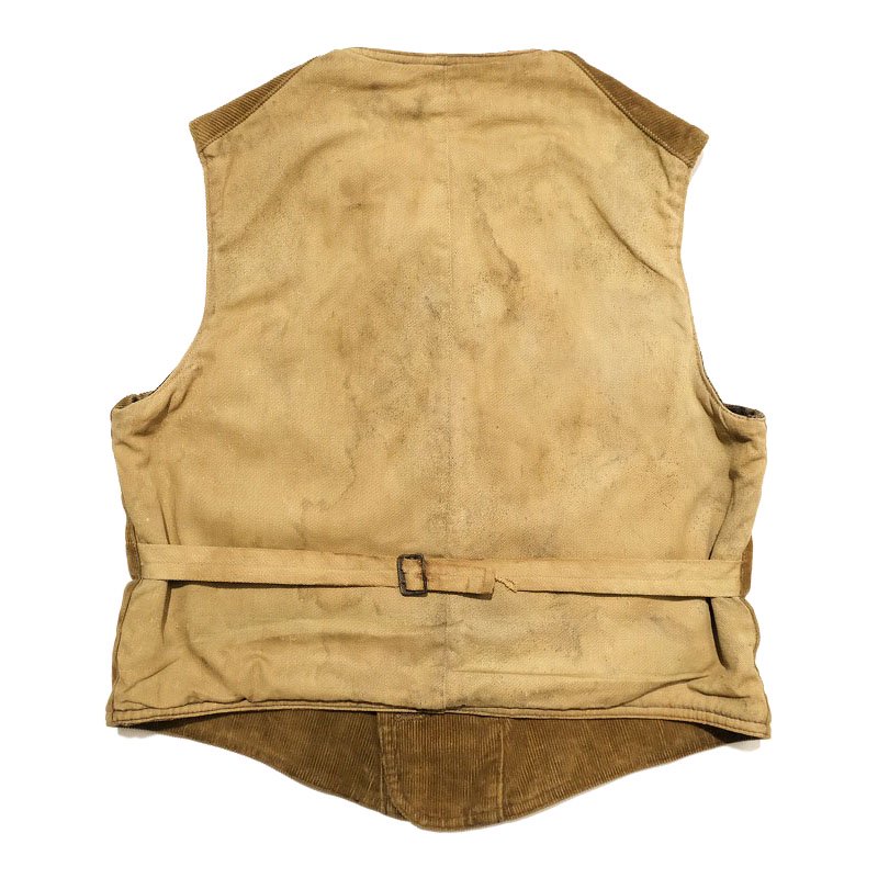 DOUBLE BREASTED CORDUROY WORK VEST