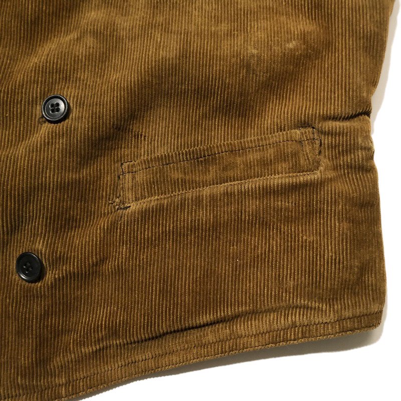 DOUBLE BREASTED CORDUROY WORK VEST