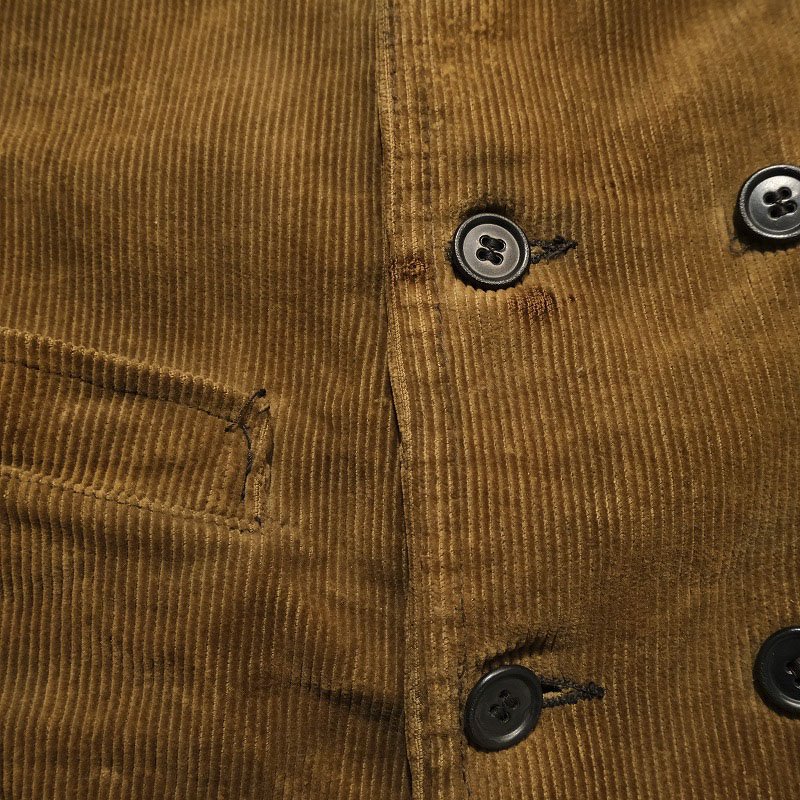 DOUBLE BREASTED CORDUROY WORK VEST