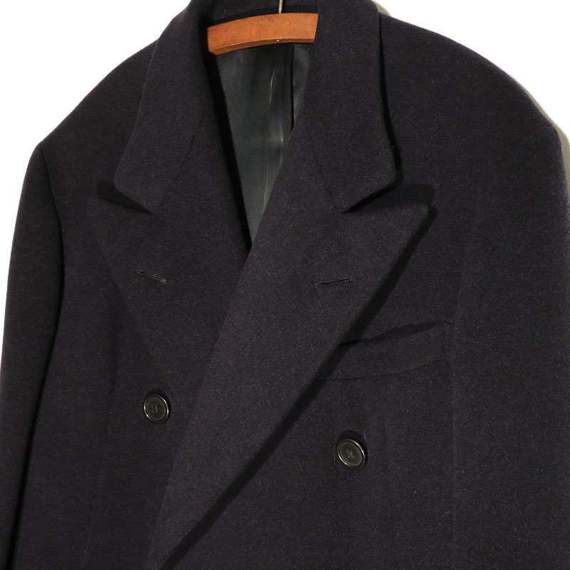 CROMBIE DOUBLE BREASTED WOOL COAT