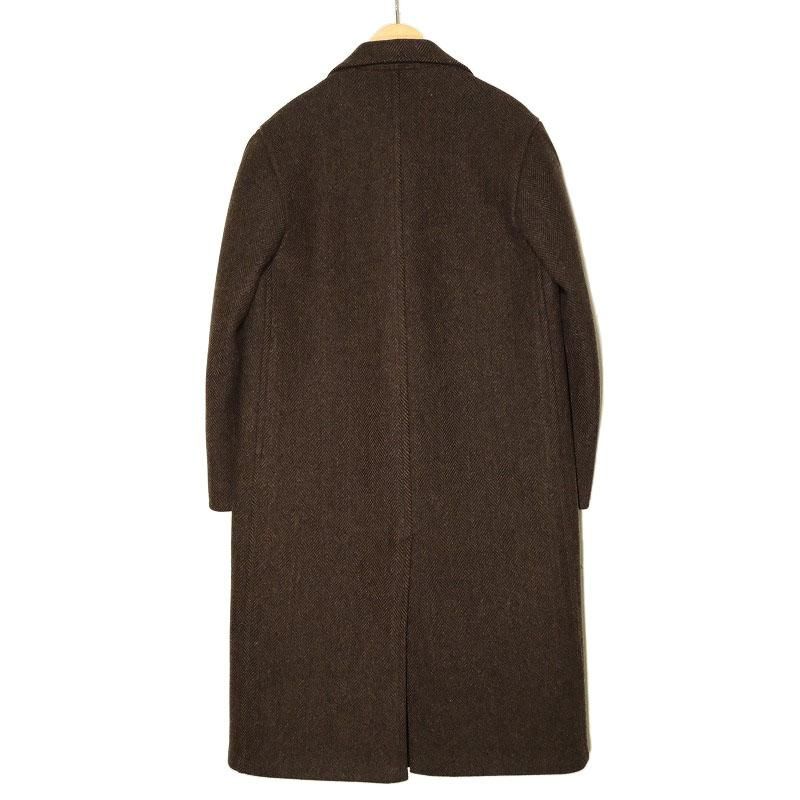 HERRINGBONE TWEED OVERCOAT
