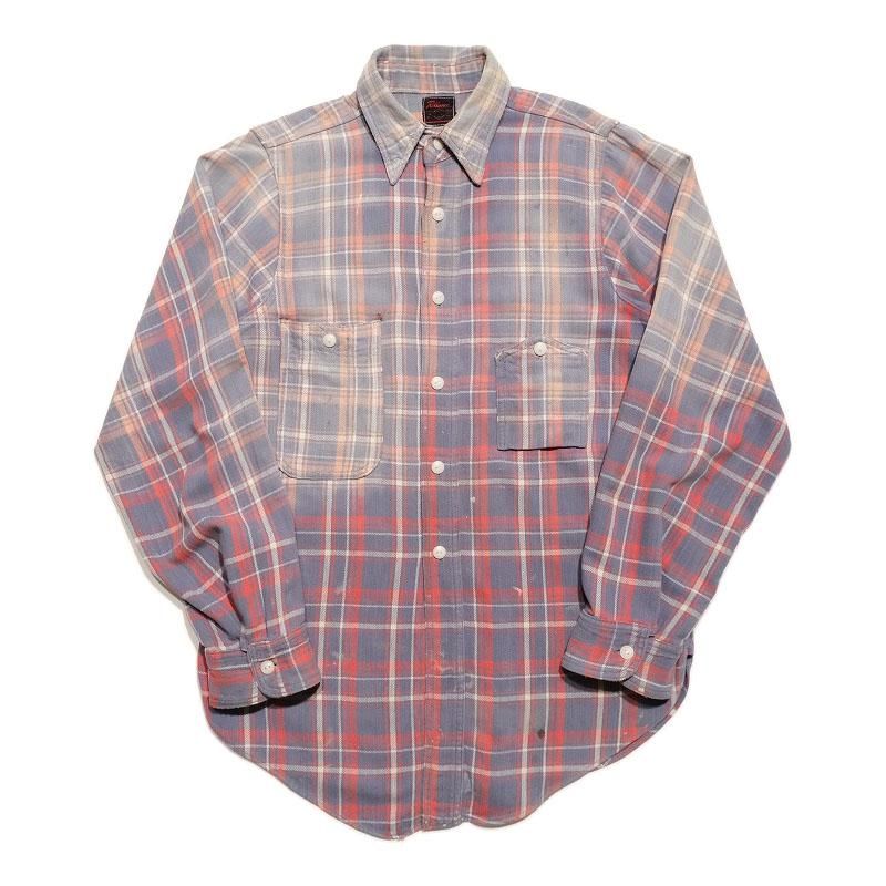 60s 70s USA製　BIG YANK ヘビーフランネルシャツsize16程 60s 70s USA製 BIG YANK ヘビーフランネルシャツsize16程