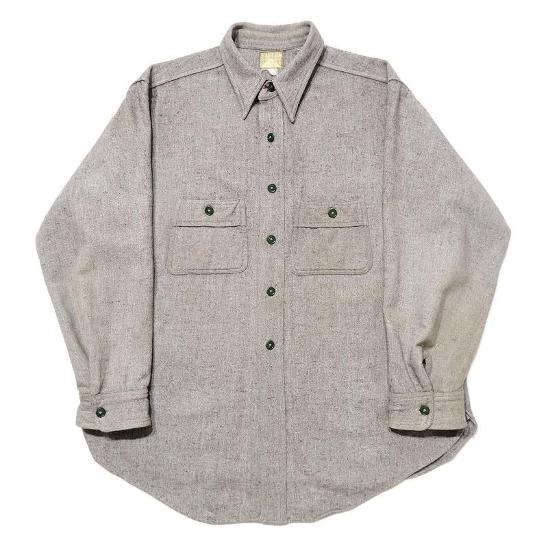 JIANT JIM WOOL WORK SHIRT (GREEN STITCH)