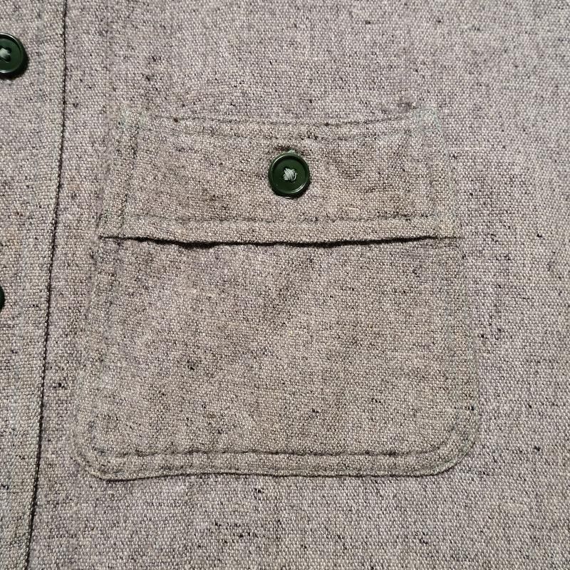JIANT JIM WOOL WORK SHIRT (GREEN STITCH)