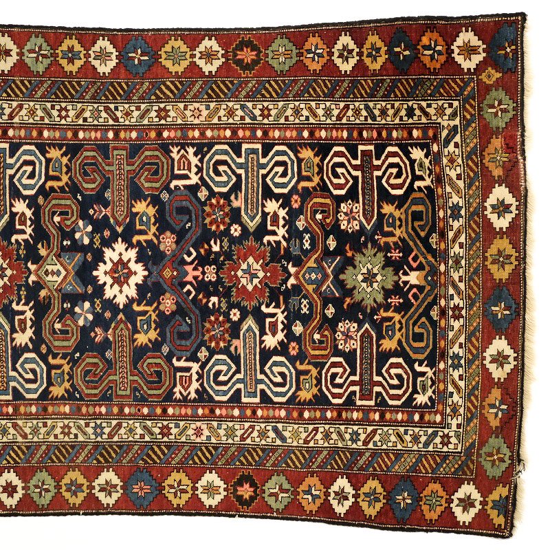 1890's Antique Caucasian Rug