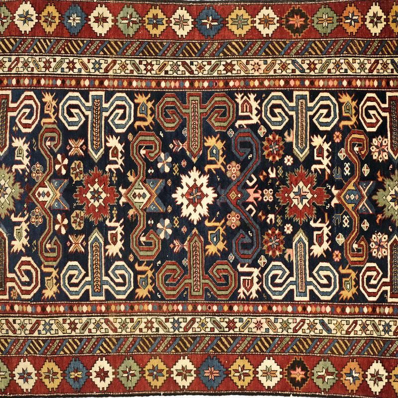 1890's Antique Caucasian Rug