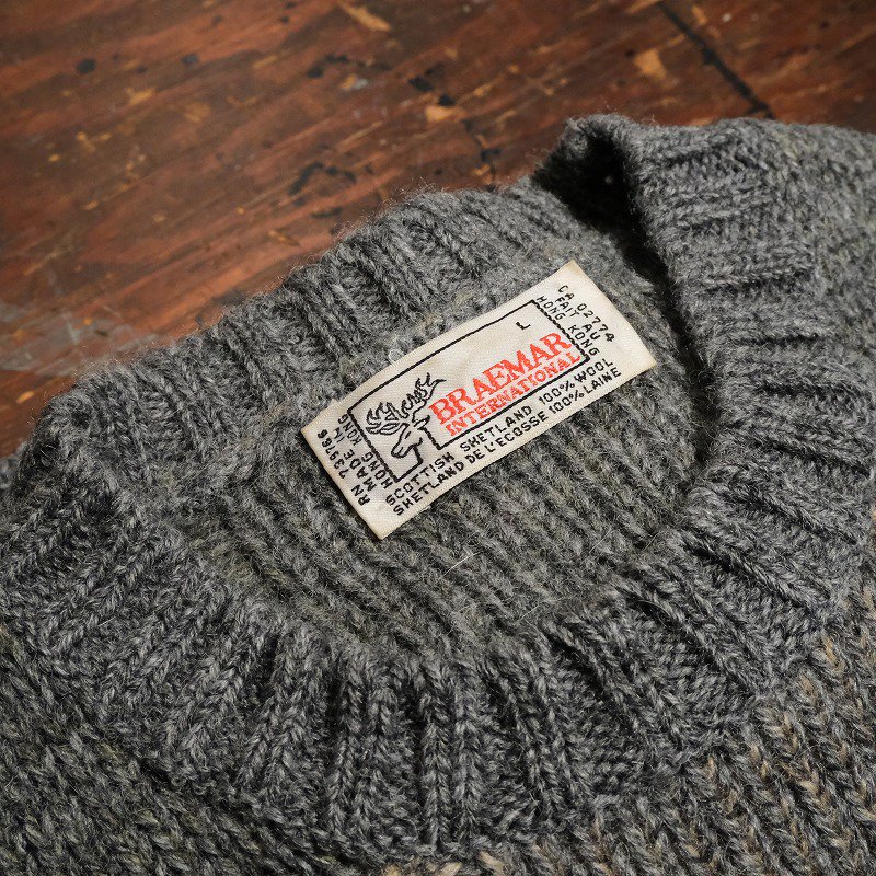 BRAEMAR INTERNATIONAL Shetland Sweater