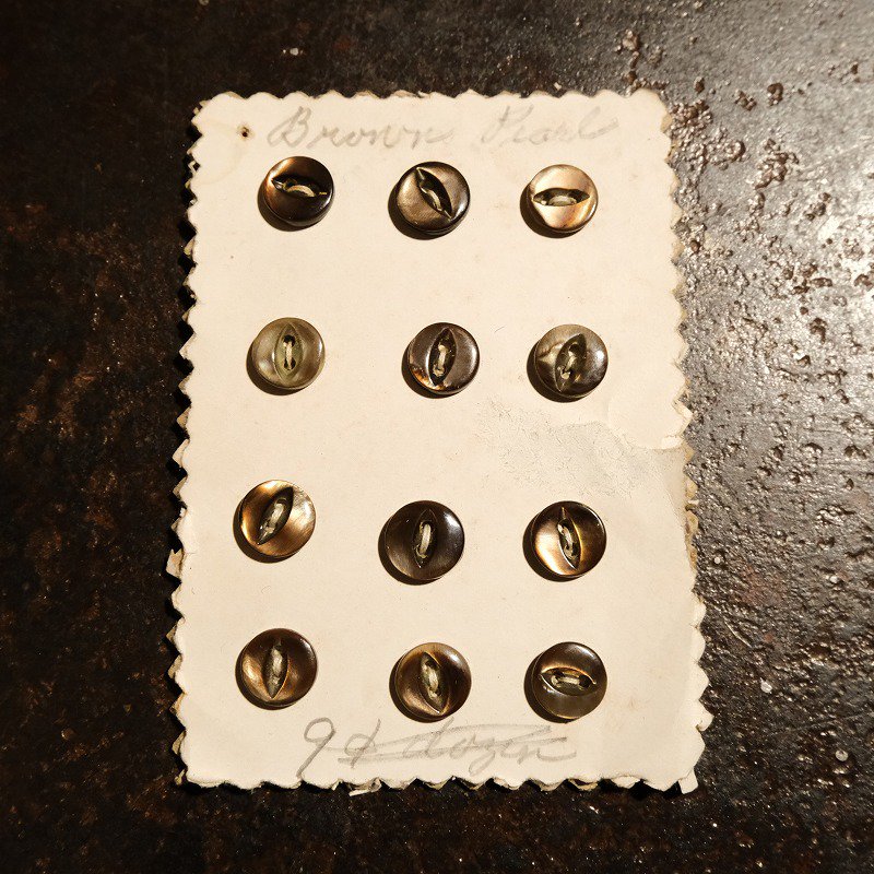Antique Gray Shell Button