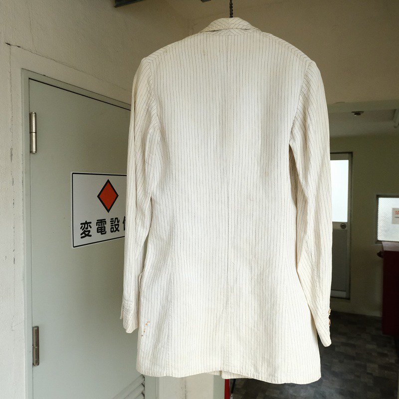 Stripe Linen Sack Coat