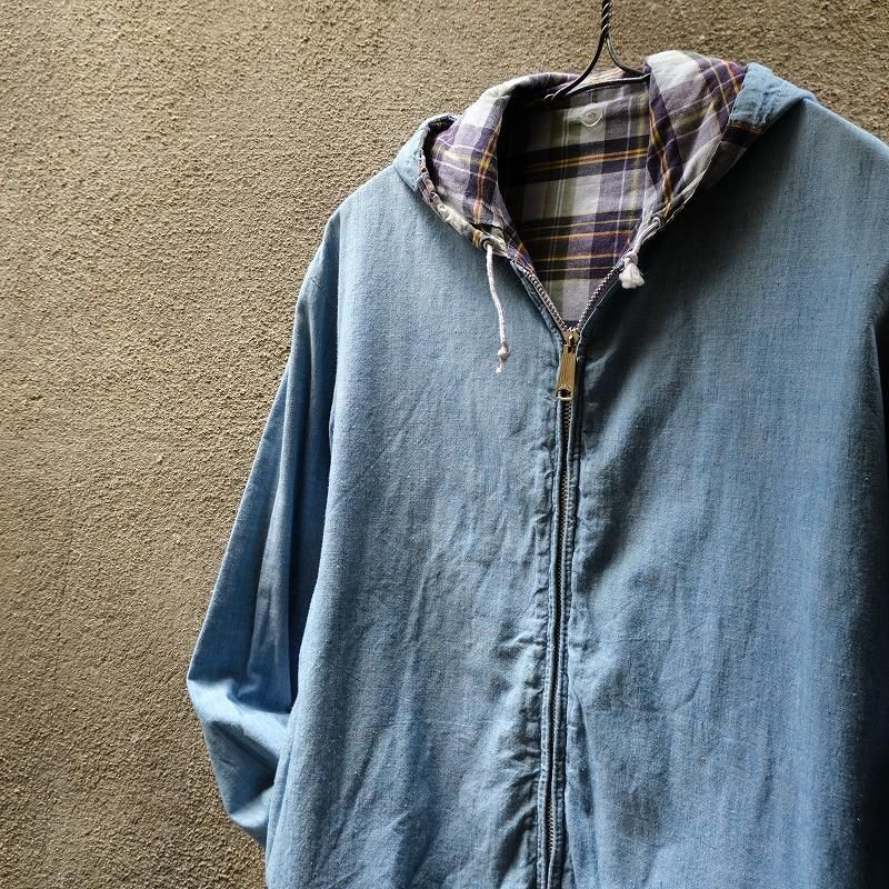 MADRAS  CHAMBRAY REVERSIBLE PARKA